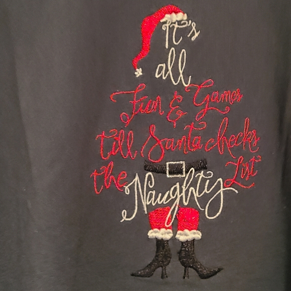 (1042) MC Sportswear, Woman's Novelty Long Sleeve Sweat Shirt, Green, Medium - Picture 4 of 5